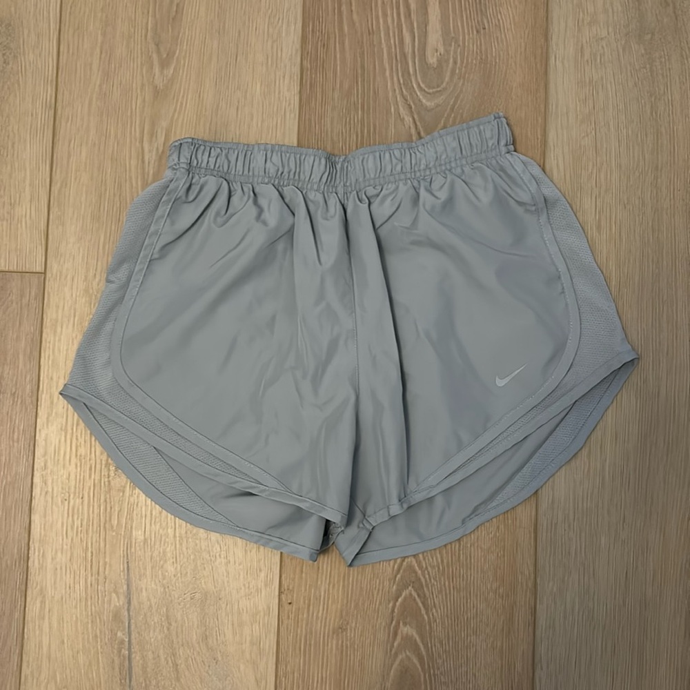 Grey Nike running shorts